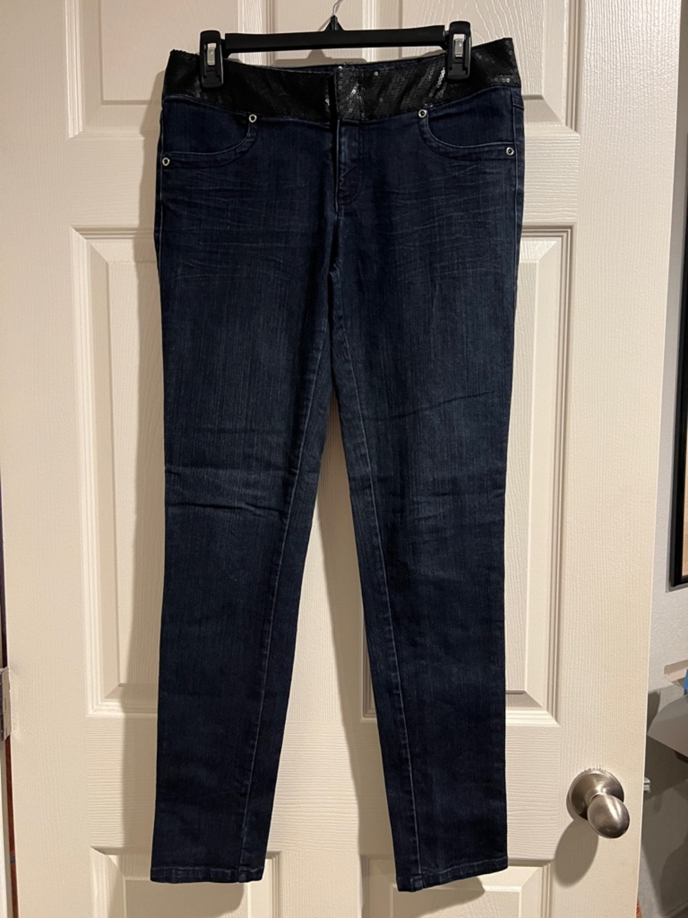 Boom Boom Jeans Dark Blue Skinny Maternity-Style Stretch Jeans